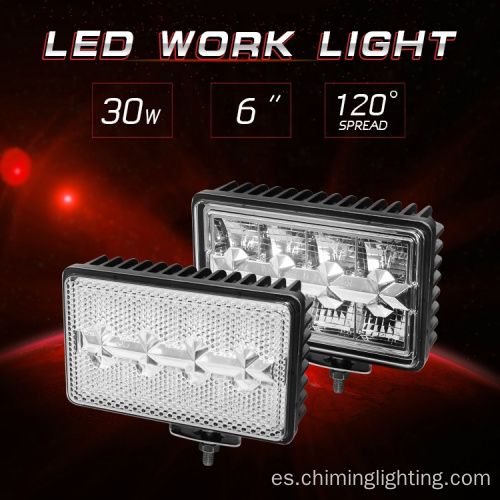 LED Square 6 &quot;40W Haz de puntos 180 Rotación Trabajo agrícola LED de servicio pesado Luz de trabajo LED